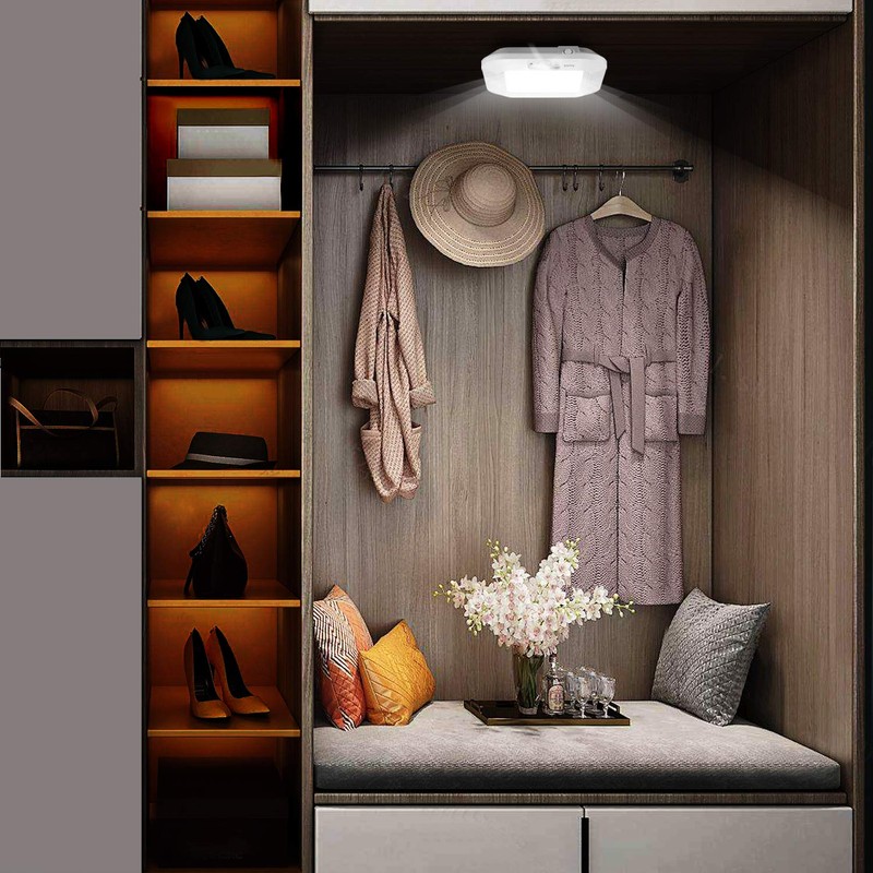 ANOTEK Battery Operated Ceiling Light, Motion Sensor Light Indoor, Motion