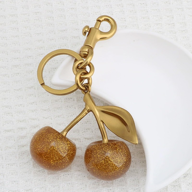 Hoheng Cherry Keychain Cherry Bag Charm Red Dresses for Women