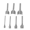 7pcs /set DIY Leather Carft Half Round Punch Belt End