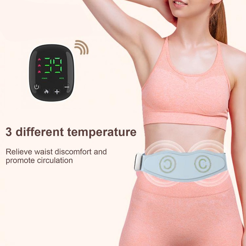 Pulse Waist Massage Belt Hot Compress 39 Strength Temperature Adjust