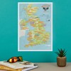 Scratch Off UK Mountain Bike Trails Map Poster - Mountain