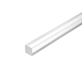 TOP-VIGOR 2Pcs Acrylic Square Rod, 15mm x 15mm x 250mm Solid Plastic PMMA Bar Stick Acrylic Strip Rods for DIY Crafts Clear