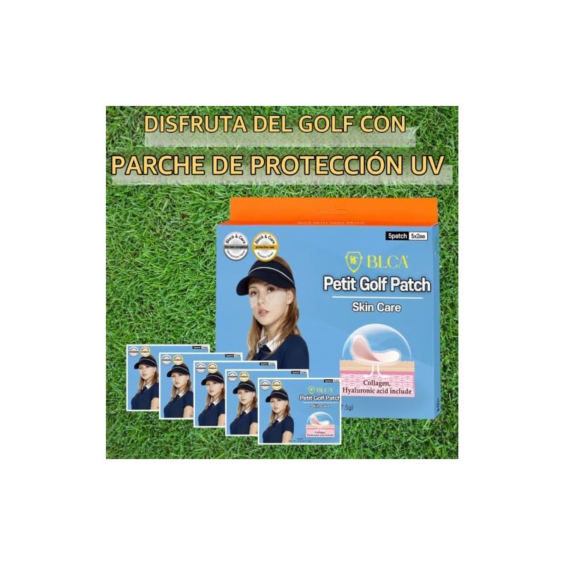 Nutriadvisor Block&Care - Parches de golf para protección solar, parches