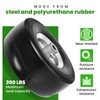 (4-Pack) 9x3.50-4” Flat Free Lawnmower Tire with 4" Centered Hub,