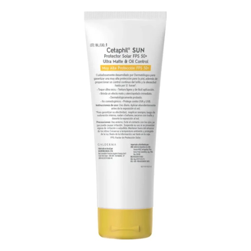Protector Solar Cetaphil Sun 50fps Gel 50ml Oil Control