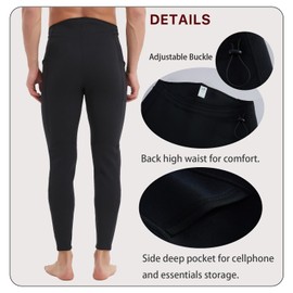 Lemorecn Wetsuit Pants Men 2mm Neoprene Swim Pants for Swimming Canoeing Snorkeling Scuba Kayaking Diving(CA1112black-3XL)