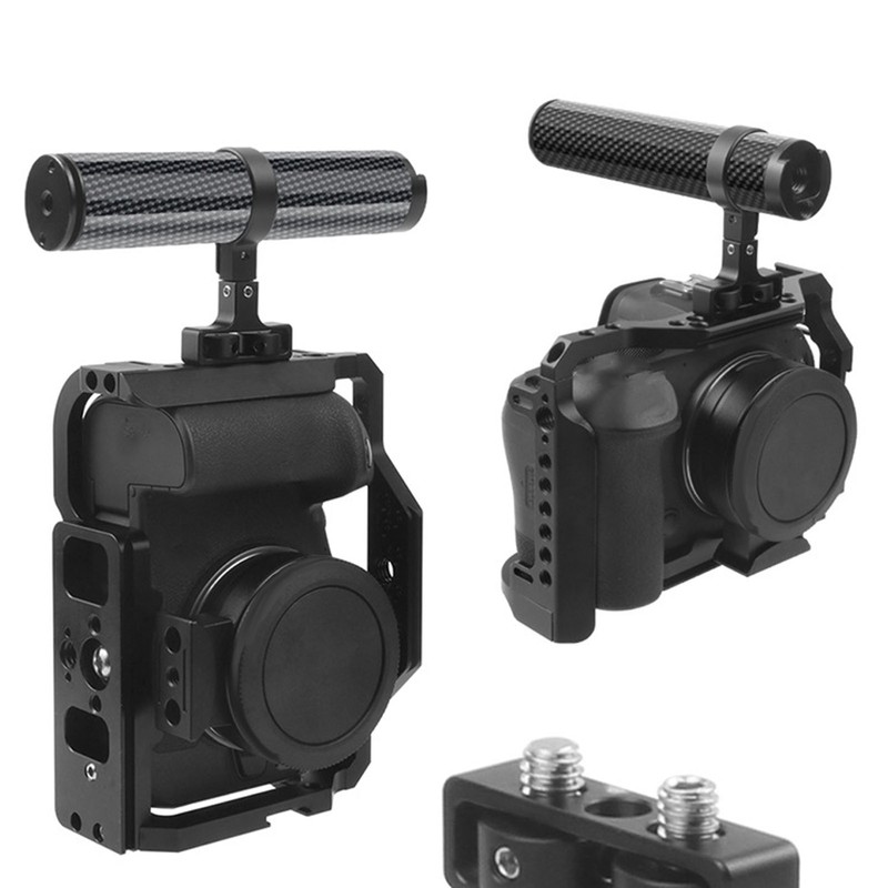 138mm Camera Cage Handle Grip Carbon Fiber Aluminum Alloy Universal