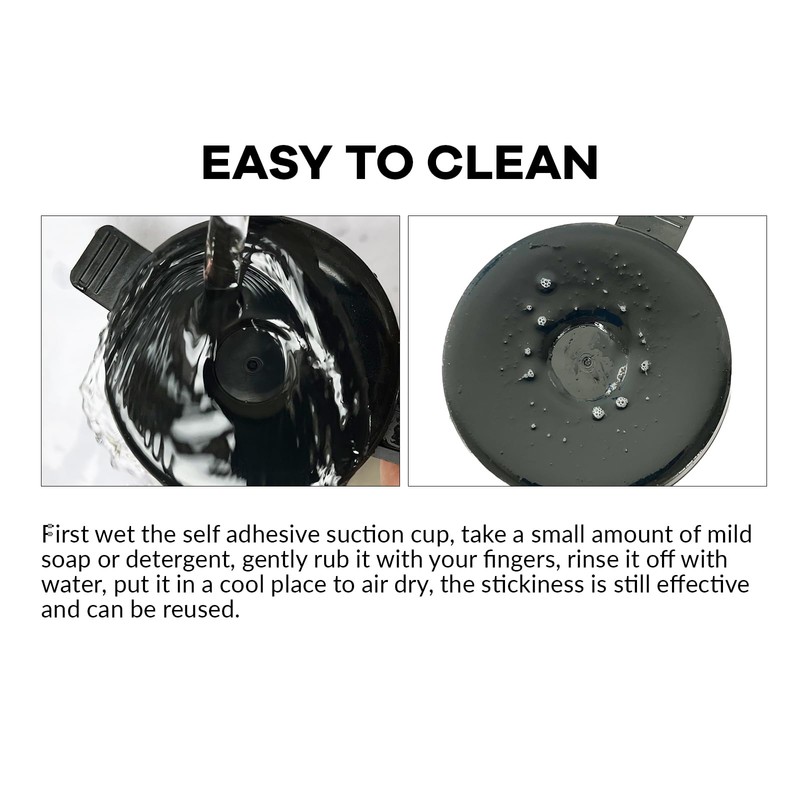 Suction Cup Shower Head Holder, 5 Positions Adjustable Adhesive Showerhead