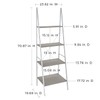 ClosetMaid 4964 4 Ladder Shelf Mixed Material, Taupe