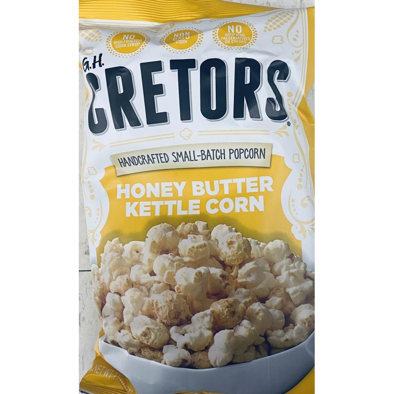 G.H. Cretors Handcrafted Small-Batch HONEY BUTTER KETTLE CORN 7.5 oz