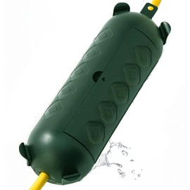 YOJOE Outdoor Extension Cord Cover Waterproof, Green Cord Protector Connector Electrical Safety Box to Protect String Lights Outdoor Plug, Outlet, Christmas Decorations Lights