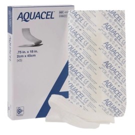 Aquacel 10 AQUACEL Hydrofiber 0.75"x18" Ribbon Dressing & AQUACEL  0.75"x18" Ribbon
