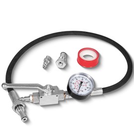 Upgrade 6.0L-7.3L Powerstroke Disel High Pressure Oil System IPR Air Test Tool Set with Gauge Air Meter Fit for Ford Engine