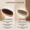 Cepillo Barba Cerdas Naturales Jabalí, Mango Madera Estilo Militar Portátil