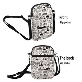 PYOUL Dänemark Reise Geschenk Dänemark Crossbody Tasche Dänemark Kultur Reisetasche Hygge Seekers Geschenk Wikinger Erbe Geschenk, Denmark Cb