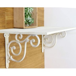Bestco NE-223 Bracket Antique Decoration Scroll L White
