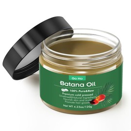 Go Ho Raw Batana Oil for Hair Growth,100% Pure and Organic Dr. Sebi Hair Growth Oil from Honduras,Scalp and Hair Care for Women & Men,Natural Repairs Damaged Hair & Skin,Prevent Hair Loss,120g