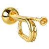 Military Style Trumpet C Key Brass Easy to Play Trumpet