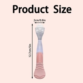 fKiZanthene Pink Venus-Compatible Razor Handle, Ergonomic Non-Slip Design for Women's Shaving at Home/Travel