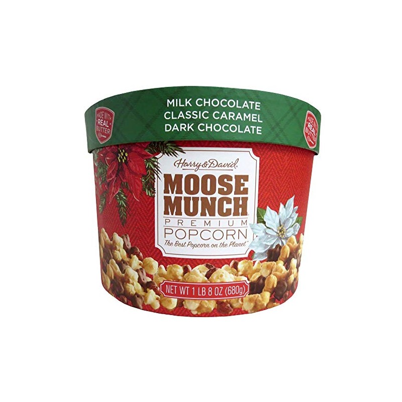 Harry & David Moose Munch Premium Popcorn 24 oz Holiday