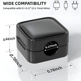 8 Pack Magnetic Cable Clips [Cable Smooth Adjustable] Cord Holder, Under Desk Cable Management, Adhesive Wire Holder Keeper Organizer for Home Office Desk Phone Car Wall Desktop Nightstand