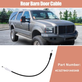 uxcell Car Rear Left Barn Door Lock Cable for Ford Excursion 2001-2005 Rear Driver Side Cargo Door lock Cable Rear Barn Door Lock Control Release Cable for Barn Door Latch Handle