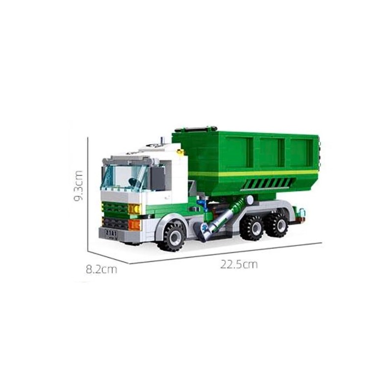 General Jim's Roll-Off Skip Loader Building Block Set - 351