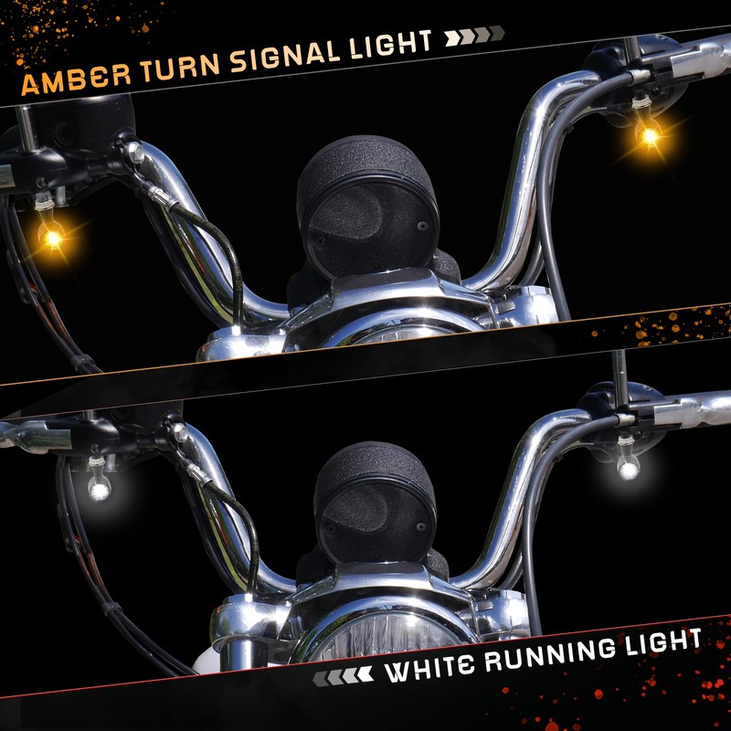 QUASCO Universal Motorcycle Turn Signals Switchback LED Turn Signal Kit