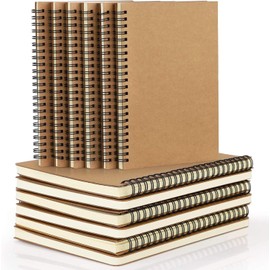 KisSealed 22 Pack Lined Spiral Notebook Journal A5 Ruled Journal Notebook Notepad Sketchbook Hardcover Lined Notebooks Journals for Office School Supplies, 100 Pages/ 50 Sheets, 8.3 x 5.5 Inches