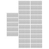 150PCS Eyebrow Stencil Ruler Clear Scale Transparent Eyebrow Shape Positioning