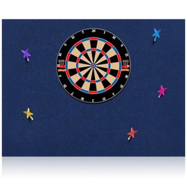 Windkream Dart Board Wall Protectors for Professional 17.75 and 18 in Dartboard Felt Wall Tiles Dart Board Backer (Black,36 x 48 x 0.5 Inch)