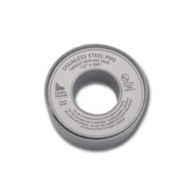 Gasoila Nickel PTFE High Density Thred Tape Roll, -450 to 550 Degree F Performance Temperature, For Stainless Steel, 4.3 mil Thick, 600" Length, 1/2" Width