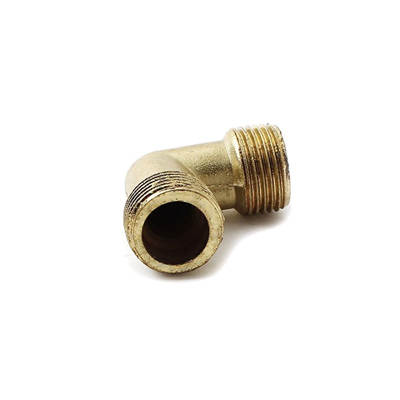 sourcingmap 3/8BSP Thread Pipe Zinc Alloy Air Compressor Male Elbow