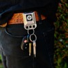 Buckle-Down Keychain, Seatbelt Buckle Keyholder Compass Face Full Color Black