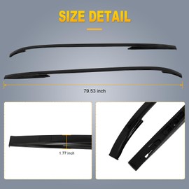 OCPTY Roof Rack Side Rails Fit for Land Rover for LR4 2010 2011 2012 2013 2014 2015 2016 Luggage Racks Rooftop Cargo Carrier Bag Luggage Kayak Canoe Bike Snowboard Skiboard