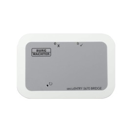 Burg-Wächter secuENTRY Bridge 5670, Door Opening and Closing Remotely via KeyApp, WLAN, Bluetooth Signal, for All SecuENTRY Door Locks