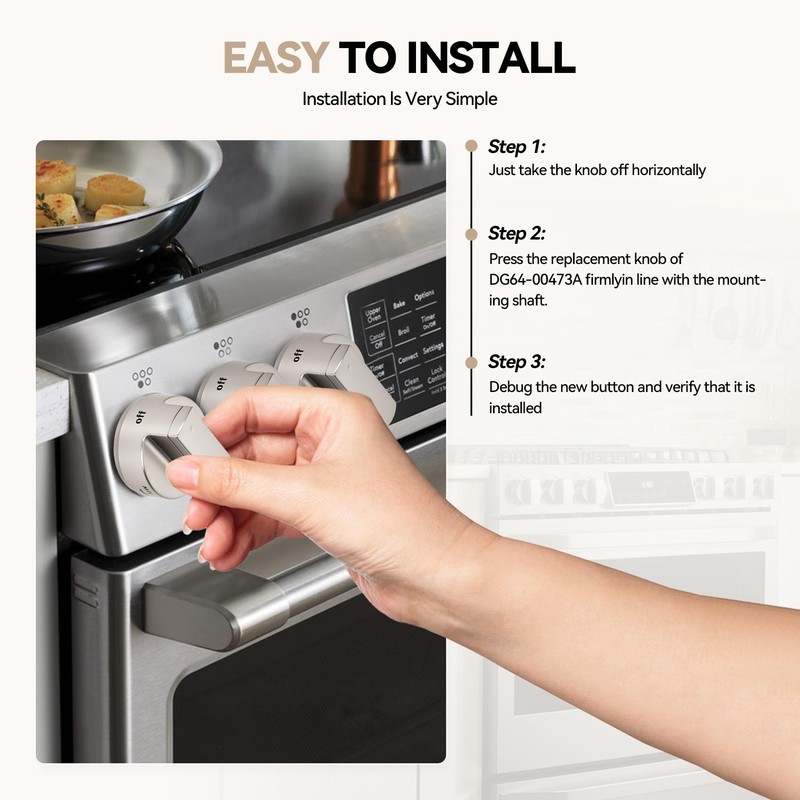 2025 Premium W11101439 (5PCS) Oven Range Burner Knob, W10858251 Surface
