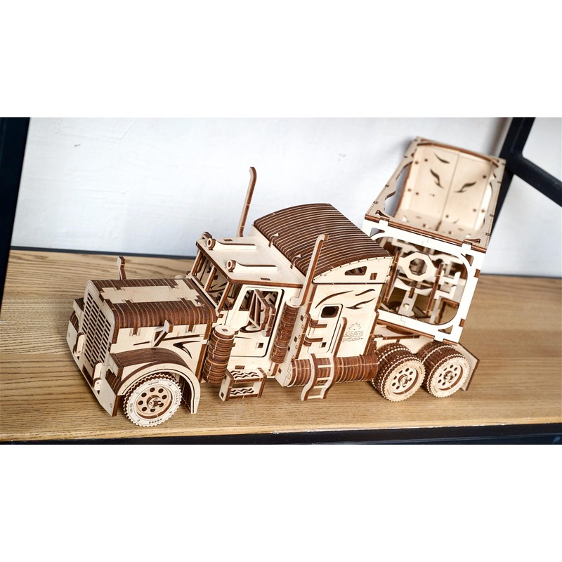 UGEARS Heavy Truck 3D Wooden Puzzles for Adults - Wooden
