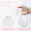 FANPROMS Wedding Arch Drapes White Sheer Fabric 18FT 2 Panels
