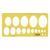 Traceease Geometric Drafting 45° Ellipse Template Drawing Stencil, Designing Template
