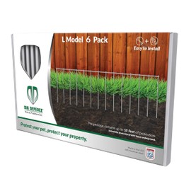 Dig Defence Original Animal Barrier Fence - Large Decorative Garden Fence, Outdoor No Dig Fence for Dogs and Rabbits, Yard and Patio - 32”(L) x 10”(H), 6 Pack