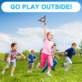 Kids Boomerangs, Flying Rings Outdoor Sports Toy for Beginners and Young Throwers (Red+Green)