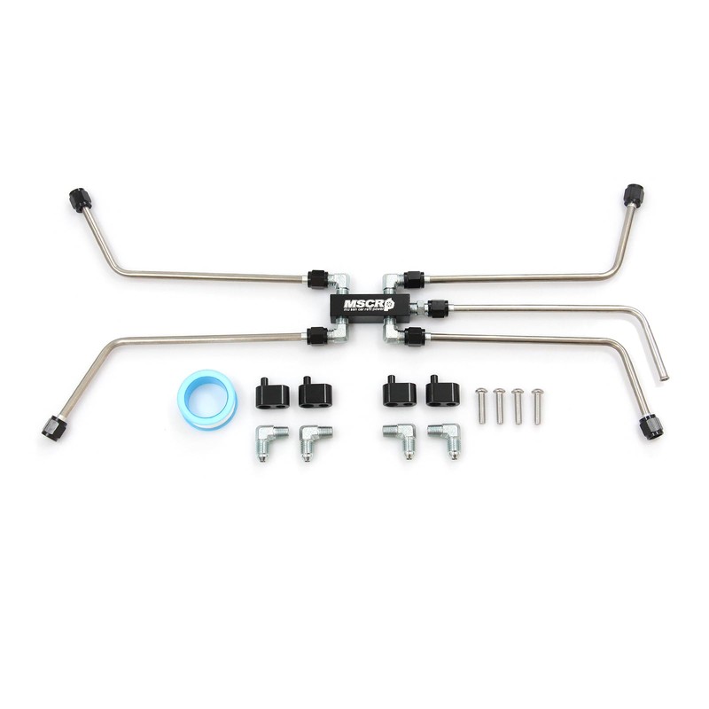 MSCRP AN4 Fuel Brake Line,LS Coolant Crossover Steam Vent Kit