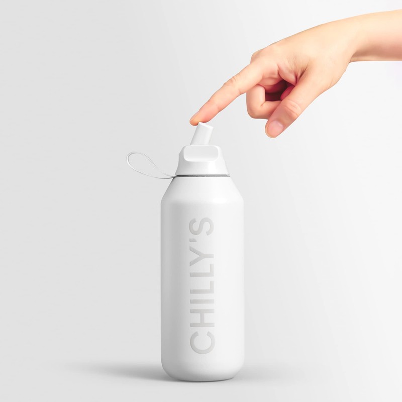 Chilly's Series 2 Flip Bottle, Thermos Flask with Sports Cap,