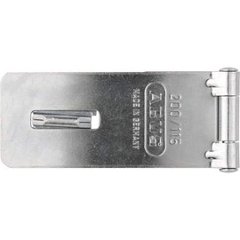Abus 200/115 C Hardened Steel Hasp, 4.5-Inch, Silver