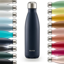 Blumtal® Charles Stainless Steel Drinking Bottle, Thermos Flask, 350 ml, BPA-Free Thermal Drinking Bottle, Cold and Warm, Leak-Proof Metal Drinking Bottle, Insulated Drinking Bottle – 350 ml, Dark