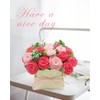 DIY Felt Flower Kit, Felt Pink Rose Bouquet Kit, Floral