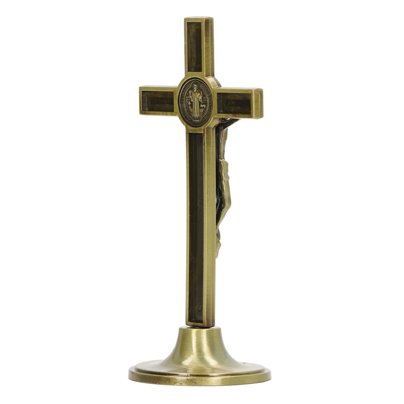 Catholic Cross Hand Made Zinc Alloy Metal Vertical Catholic Crucifix