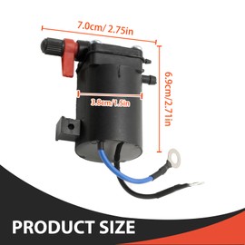Vkinman 5007356 Fuel Primer Choke Solenoid, Replacement for OMC 90-115 HP Quiet Rider 1991-1993 Replacement for Johnson Evinrude 9.9-300 HP 1980-2005, Replaces 43762