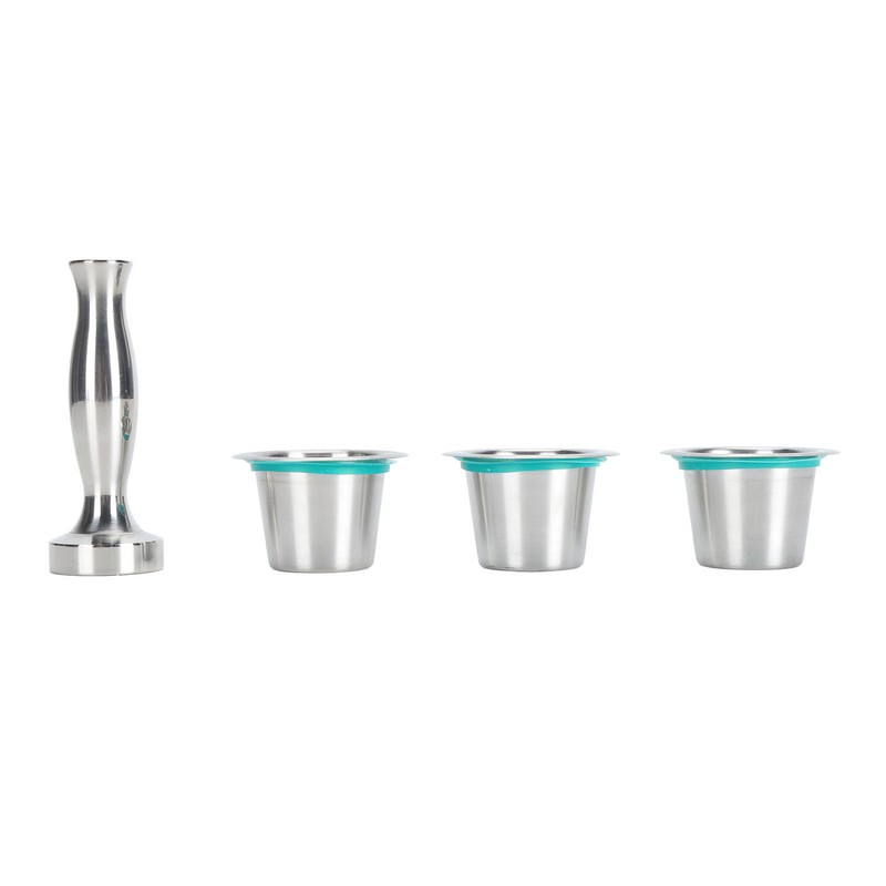 3pcs Refillable Coffee Capsule 304 Stainless Steel Coffee Pods with
